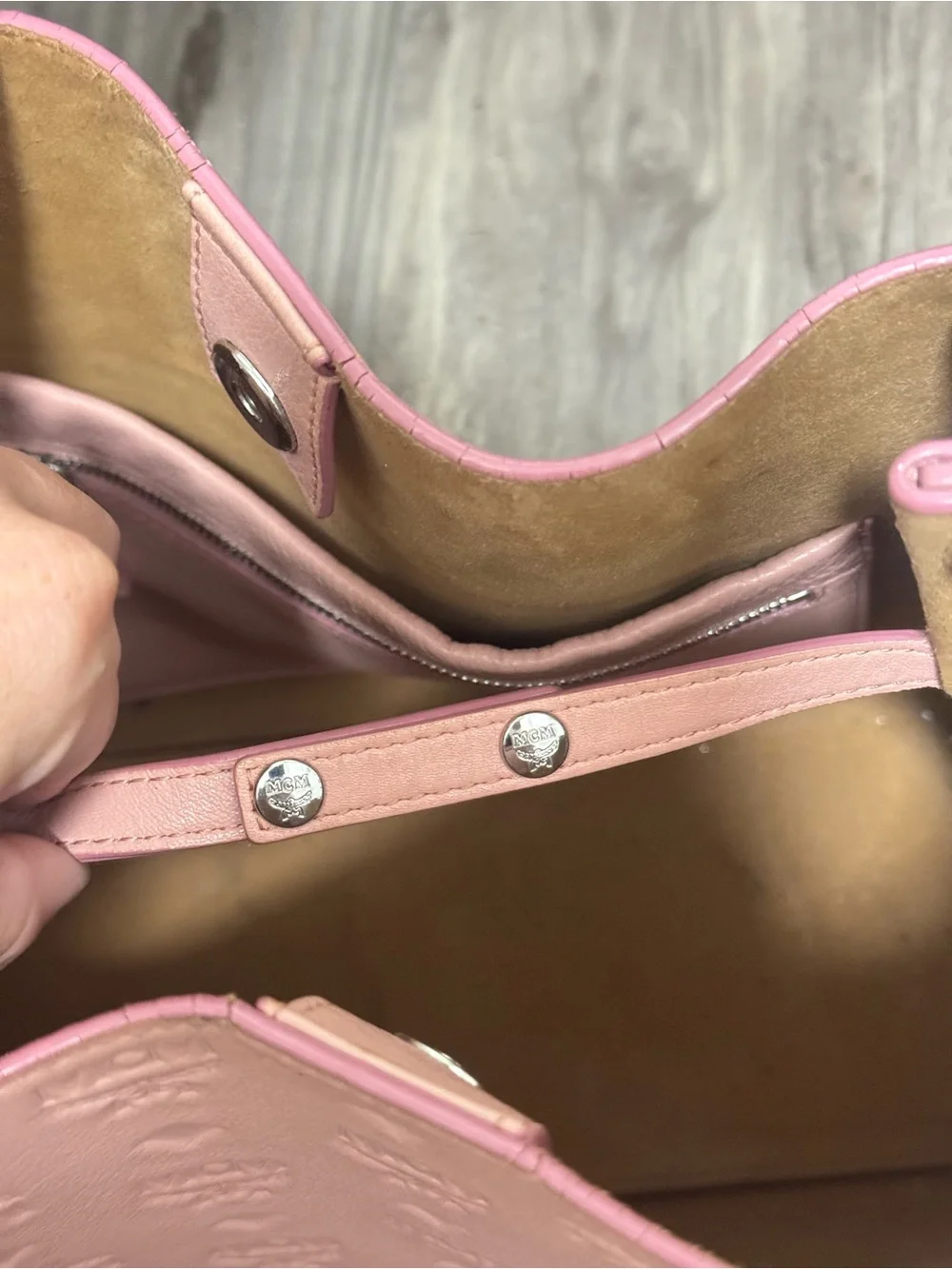 MCM Sarah Convertible Leather Hobo bag